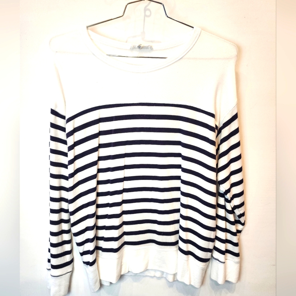 Workshop Republic Navy Stripe Sweater Nautical Striped Top‎ XL
